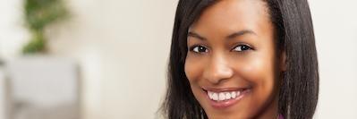 woman with dental implants in Hunstville Alabama