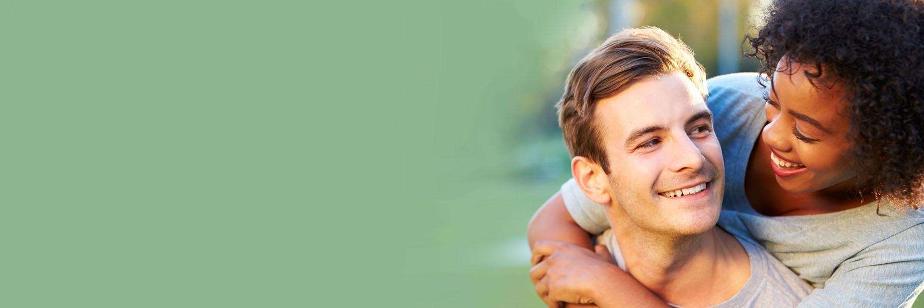 young couple hugging | botox treatment huntsville al