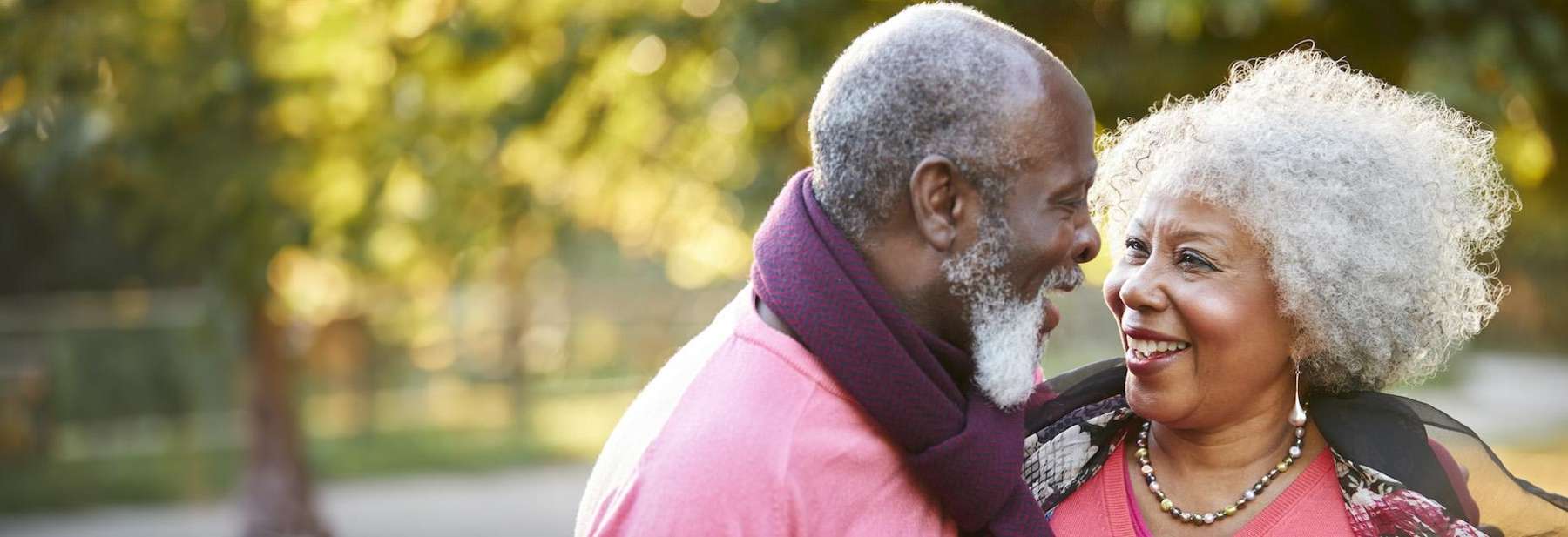 older couple outside | implant dentures huntsville al